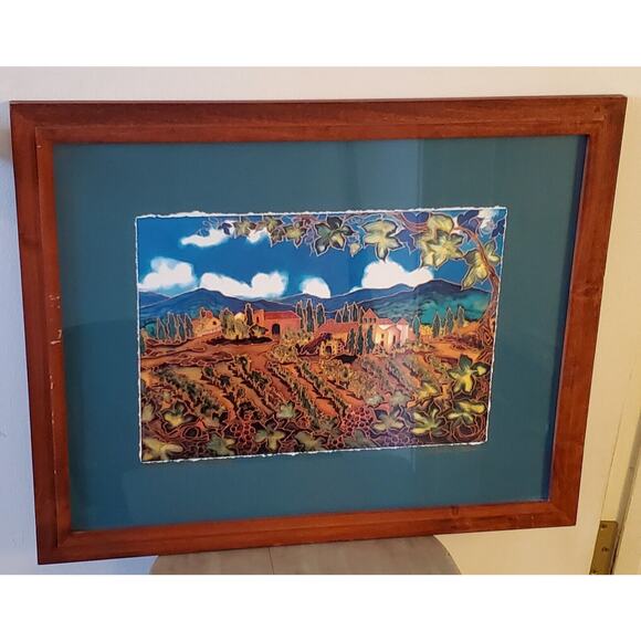Linda Pirri Studio Art Print Vineyard In The Valley Signed Award Winner - Picture 1 of 16